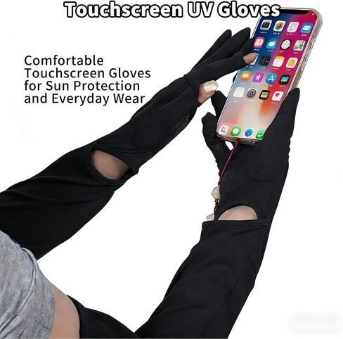 Driving Gloves Women, Cycling Gloves, Sun Women UV Protection, Driving Arm Protection for Sleeves Golf Fishing in Saudi Arabia