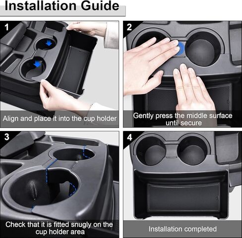 صندوق تعليق حامل الأكواب الأمامي لمقعد القفز متوافق مع 2019-2025 Chevy Silverado/GMC Sierra 1500 و2020-2025 Chevy Silverado/Sierra 2500HD 3500HD ملحقات منظم التخزين (مقعد القفز فقط) in Kuwait