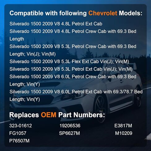 مضخة الوقود متوافقة مع 2009 تشيفي سيلفرادو جي إم سي سييرا 1500 V8 4.8L 5.3L 6.0L، استبدال E3817M in Saudi Arabia