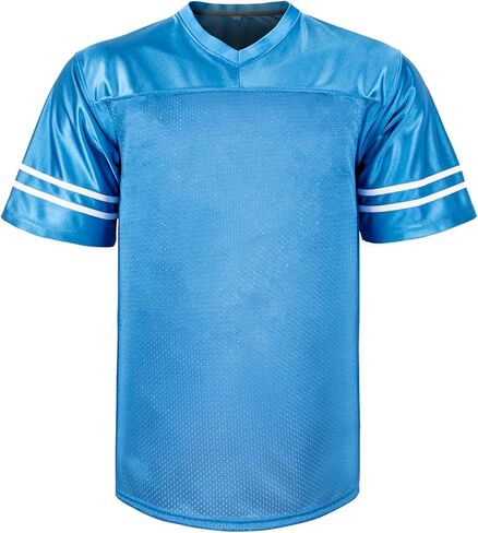 Blank Football Jersey for Men Mesh Athletic Practice Plain Football Shirt Hip Hop Sports Blank T-Shirt in Saudi Arabia