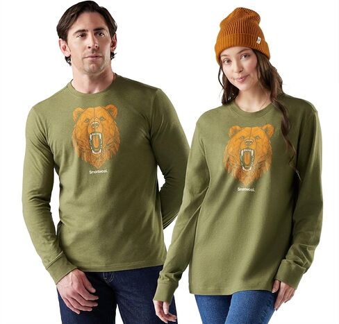 Smartwool Men's Standard Geometric Bear Long Sleeve Graphic Tee in Saudi Arabia