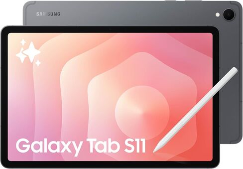 Samsung Galaxy Tab S11 512 GB WiFi Android Tablet، شاشة كبيرة، متينة، نحيفة، خفيفة، عالية الأداء، عمر بطارية طويل، قلم S لتدوين الملاحظات، مساعدة AI، إصدار الولايات المتحدة، رمادي (متجدد) in Saudi Arabia
