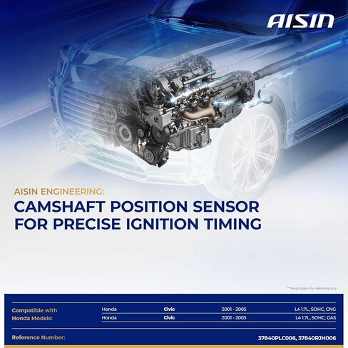 مستشعر موضع عمود الحدبات للمحرك AISIN CMSH-00147 - متوافق مع Honda Civic 2001-2005 1.7L، Acura EL 2004-2005 1.7L in Saudi Arabia
