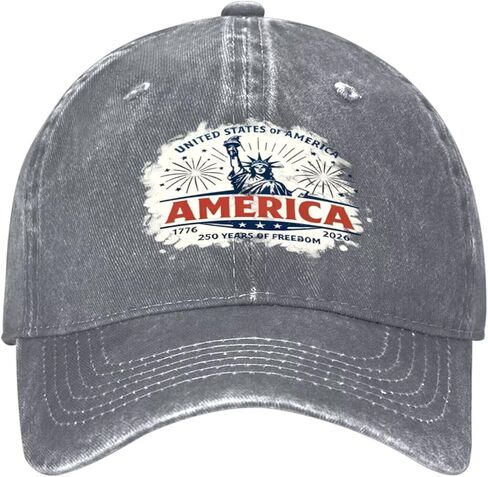 250th Anniversary America 250th USA Independence Day Printed Baseball Caps Tribute Retro Washed Hat in Saudi Arabia