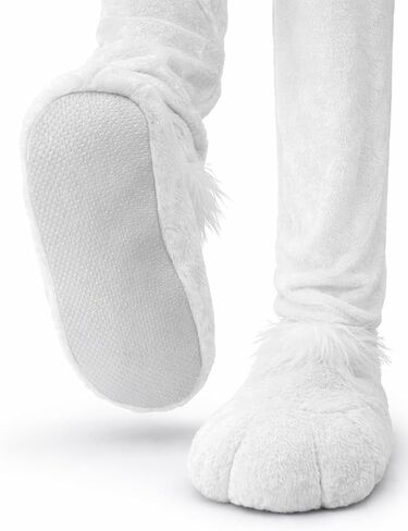 Nicky Bigs Novelties Adult Costume Accessory Big Giant Funny Feet Slippers Caveman Feet Shoe Covers Beige in Kuwait