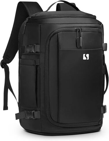 35L Travel Backpack 17" Laptop Backpack W/USB-C Port, Expandable Carry-On Bag, TSA Flight Approved Water-Resistant for Business College, White in Saudi Arabia