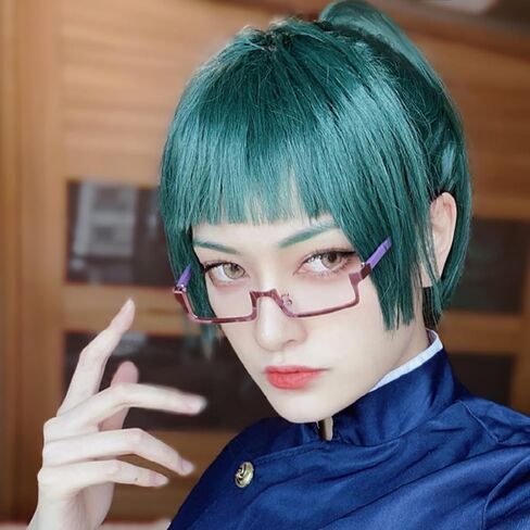 Zenin Maki Glasses Jujutsu Kais. Keychain Anime Toji Fushiguro Cosplay Weapon Chain Costume with Cartoon Character Stickers 14 pcs in Saudi Arabia
