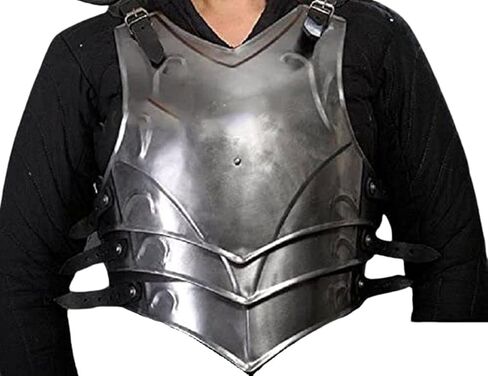 زي Nauticalmart LARP القرون الوسطى الخيالي، درع فولاذي كامل Cuirass Halloween (لوحة الصدر واللوحة الخلفية) in Saudi Arabia