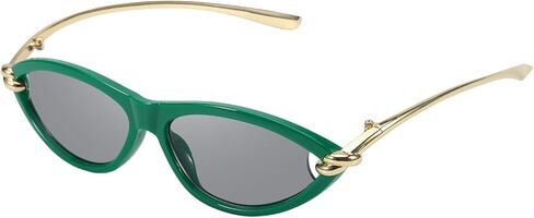 نظارات شمسية نسائية عصرية على شكل عين القطة مع لمسات ذهبية، نظارات شمسية عتيقة على شكل عين القطة للارتداء اليومي وفي العطلات in Kuwait