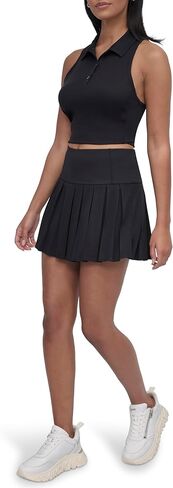 DKNY Women's High Waisted Compression Pleated Tennis Skort in Saudi Arabia