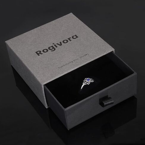 خاتم لوتس من الفضة الإسترليني عيار 925 مع اللازورد الطبيعي، مجوهرات روحية بسيطة قابلة للتعديل للنساء in Kuwait