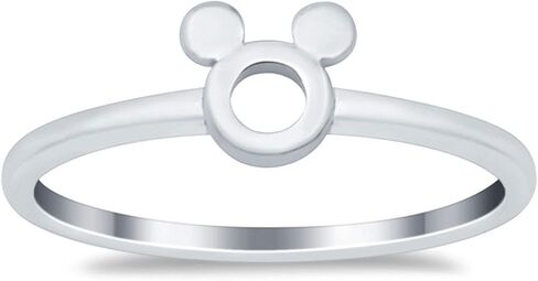Blue Apple Co. Petite Dainty Mouse Ring Band Round 925 Sterling Silver in Saudi Arabia