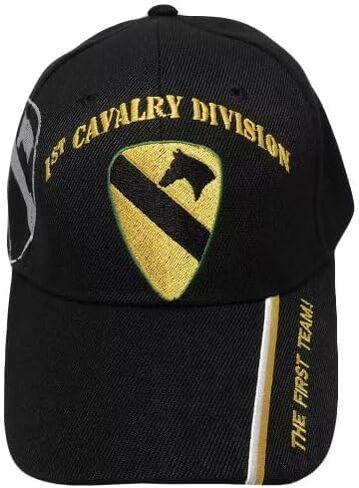 US Army 1ST CAV DIV First Team Cavalry Division HAT Cap Veteran Fort Hood Horse in Saudi Arabia