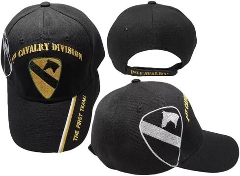 US Army 1ST CAV DIV First Team Cavalry Division HAT Cap Veteran Fort Hood Horse in Saudi Arabia