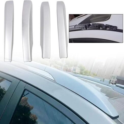 CTH for Hyundai Tucson 2010-2015 Roof Rack Bar End Protection Cover Shell Plastic Replacements Cover Car Accessories 4pcs (Only Fit Original Luggage Racks) (Normal Sunroof) in Saudi Arabia