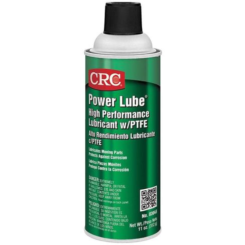 CRC Power Lube Industrial High Performance Lubricant with PTFE, 16 oz. (Net weight: 11 oz) Aerosol Can, Light Amber/White by CRC in Kuwait