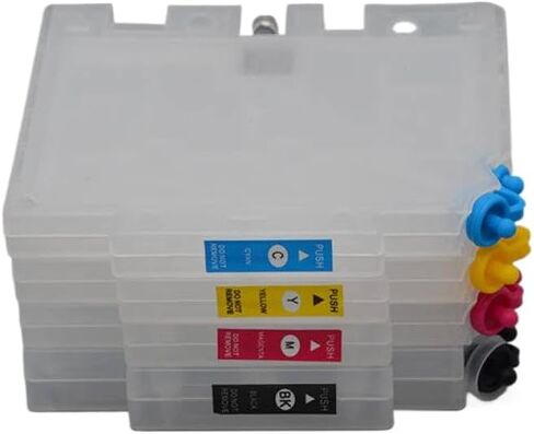 خرطوشة حبر قابلة لإعادة الملء بأربعة ألوان مع شريحة متوافقة مع طابعة نقل التسامي SG400 SG800 SG400NA SG800NA Universal Fit لما بعد البيع in Kuwait