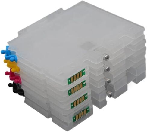 خرطوشة حبر قابلة لإعادة الملء بأربعة ألوان مع شريحة متوافقة مع طابعة نقل التسامي SG400 SG800 SG400NA SG800NA Universal Fit لما بعد البيع in Kuwait