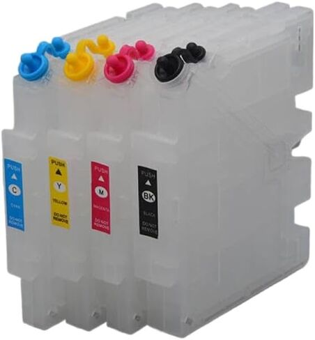 خرطوشة حبر قابلة لإعادة الملء بأربعة ألوان مع شريحة متوافقة مع طابعة نقل التسامي SG400 SG800 SG400NA SG800NA Universal Fit لما بعد البيع in Kuwait