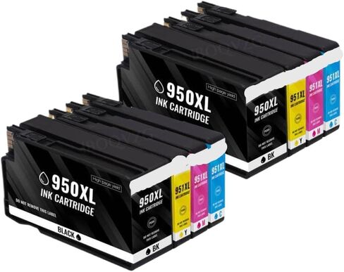 متوافقة مع خرطوشة حبر 950XL 951XL 950 951 XL للاستخدام مع Officejet Pro 8100 8600 8610 8615 8620 8630 8640 8625 8660 استبدال الطابعة العالمية الملائمة لما بعد البيع (مجموعة واحدة) in Saudi Arabia