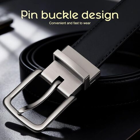 Reversible Belt for Men & Teens | 2-in-1 Adjustable, Trimmable 1.25 Inch Belt (Gift for Dad, Husband, Son) in Saudi Arabia