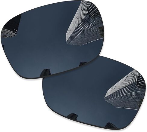 4 Pairs Ploarized Replacement Lenses for Oakley Holbrook XL OO9417 Sunglasses - Black + Silver Titanium + Ice Blue + Fire Red in Saudi Arabia