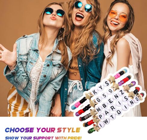 AICase for Suicideboys Merch Brothers Gifts Inspired Bracelets 5 Pcs Stackable Stretch Beaded Friendship Bracelets Concert Outfit Vinyl Poster Sticker Merchandise Gifts for Fans Women Birthday Christmas in Saudi Arabia