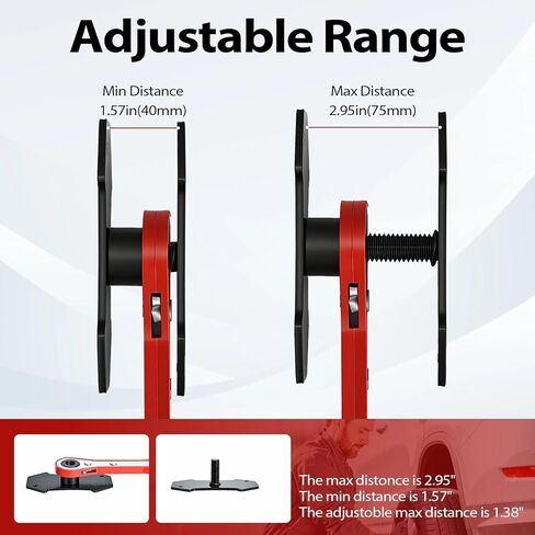 Fernweh Brake Caliper Compression Tool, Brake pad Spreader, Caliper Piston Compressor Tool with 360 Degree Swing Ratchets, 2 Heavy-Duty Caliper Hooks, Car Disc Brake Repair in Saudi Arabia