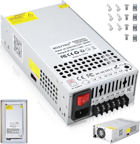 36V 16.6A 600W DC Switching Power Supply، محولات عالمية AC110V/220V (SMPS)، منفذ إخراج مطور مع سلك الطاقة، مصدر طاقة 36 فولت للطابعة ثلاثية الأبعاد، نظام أمان كاميرا CCTV in Kuwait