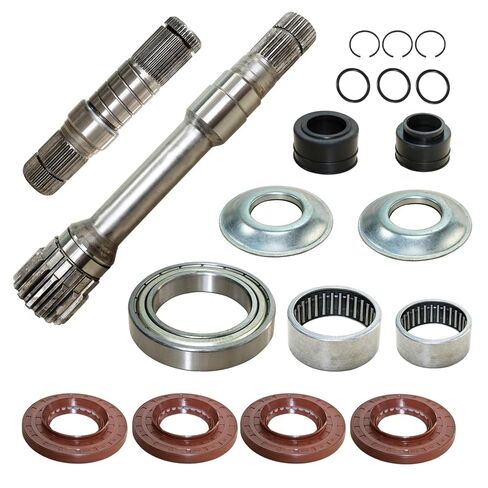المحور التفاضلي الأمامي الأيمن ومجموعة العمود المتوسط ​​| متوافق مع 2012-2024 Dodge R 1500/Classic DT 4WD/AWD يستبدل OEM# 68146594AB, 68257421AF | مجموعة عمود كعب كعب مكونة من 19 قطعة in Kuwait