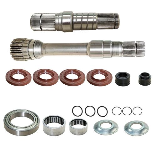 المحور التفاضلي الأمامي الأيمن ومجموعة العمود المتوسط ​​| متوافق مع 2012-2024 Dodge R 1500/Classic DT 4WD/AWD يستبدل OEM# 68146594AB, 68257421AF | مجموعة عمود كعب كعب مكونة من 19 قطعة in Kuwait