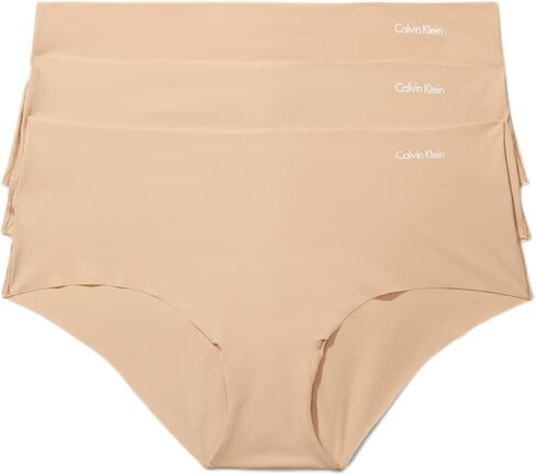 Calvin Klein Invisibles 3-Pack Hipster Bottoms Red Bud/Vanilla Ice/Black XL (Women's 16) in Saudi Arabia
