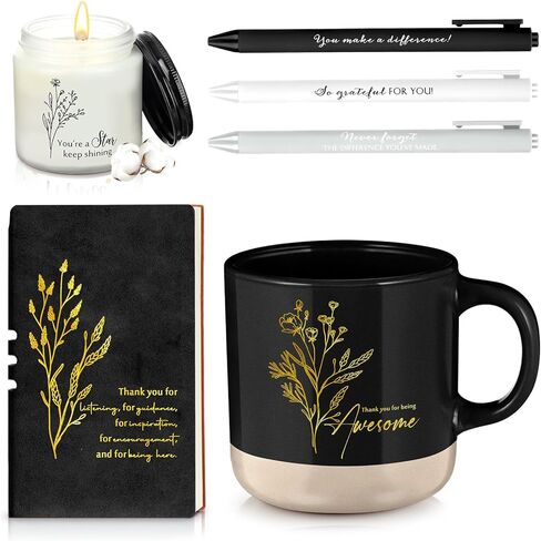 Didaey 7 Pcs CNA Week Gifts Bulk 2026 Teacher Appreciation Gifts Thank You for Women Men Coworker Thank You for Being Awesome Journal Mug Candle Pens for Staff Nurse Graduation (Beige) in Saudi Arabia