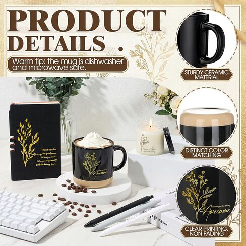 Didaey 7 Pcs CNA Week Gifts Bulk 2026 Teacher Appreciation Gifts Thank You for Women Men Coworker Thank You for Being Awesome Journal Mug Candle Pens for Staff Nurse Graduation (Beige) in Saudi Arabia