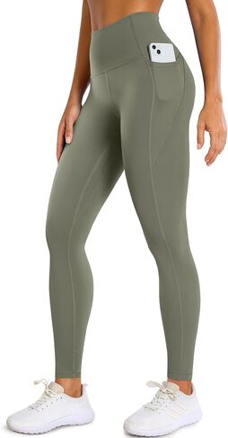 BAYDI Clouduxi Workout Leggings with Pockets for Women - 25" High Waisted Tummy Control Gym Yoga Pants in Kuwait