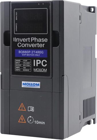 Mollom 11KW 220V أحادي إلى 3 مراحل عكس المرحلة محول-15HP 45A الإدخال/الإخراج IPC لمحرك 3PH in Saudi Arabia