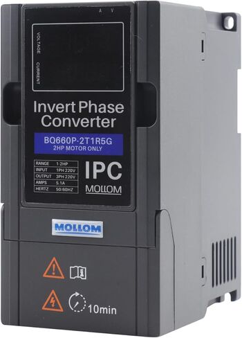 Mollom 11KW 220V أحادي إلى 3 مراحل عكس المرحلة محول-15HP 45A الإدخال/الإخراج IPC لمحرك 3PH in Saudi Arabia