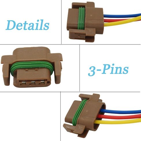 3 Wires Turn Signal Lights Connector Wiring Harness Pigtail Plug for Dodge Ram 2500 2003-2009 Ram 1500 2002-2008 Ram 3500 2003-2010 Replaced OE 55277302AC 55277302AA 55077120AF in Saudi Arabia