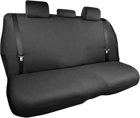 Car Back Seat Cover, Elastic Cloth Dustproof Scratch-Resistant Comfortable Vehicle Back Seat Protector, Auto Interior Raer Bench Cover, Universal for SUV Motorhome Truck (Black) in Saudi Arabia