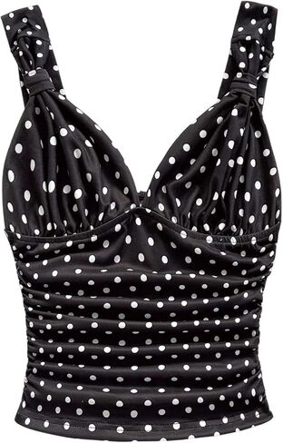OYOANGLE Women's Cute Polka Dots Camisole Tops Sleeveless Going Out Tank Top in Saudi Arabia