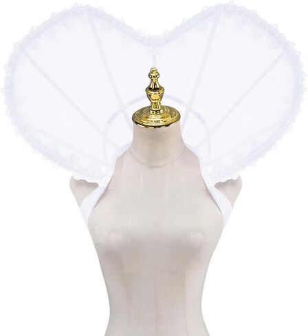 Queen Elizabeth Costume Collar Heart Shape Gothic Stand Up Collar Victorian Tudor Queen Dress Accessories in Saudi Arabia