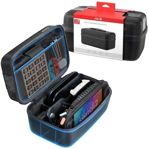 JSAUX Slim Carrying Case for Nintendo Switch 2 (2025), Protective Hard Shell with 12 Game Card Slots, Portable Travel Storage Case BG0133 in Saudi Arabia