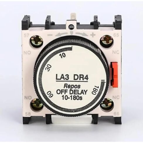 LA3DR0 مرحل تأخير الوقت الصناعي، كتلة اتصال تأخير إيقاف التشغيل 1NO+1NC، وحدة التحكم المساعدة لموصل التيار المتردد للحالة الصلبة، موديل LA3DR0، أبيض وأسود (LA2DT0) in Kuwait