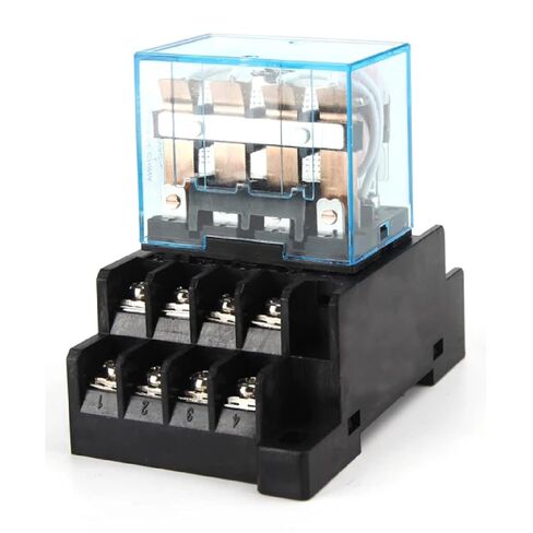 HH64P LY4NJ مرحل كهرومغناطيسي مع قاعدة مقبس، تحميل اتصال 10 أمبير، 14 دبوس، تصميم مضغوط، معتمد من CE (تيار مستمر 12 فولت بدون مقبس) in Kuwait