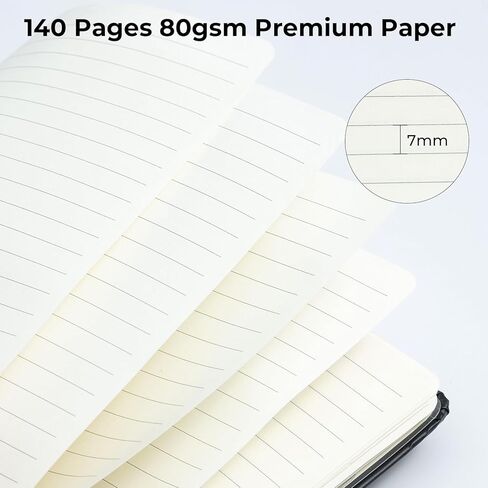 M&G Lined Spiral Journal Notebook, 146 Pages, A5 8" X 6" 146 Hardcover Writing Notebook, 80 GSM College Ruled Spiral Bound Journal for Women & Men - Perfect for Work, School, Office & Note Taking in Saudi Arabia
