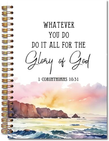 a Sweet Friendship Refreshes the Soul Christian Spiral Notebooks, Proverbs 27:9 Bible Journal, Gifts for Christian Women Friends, Religious Notebook for Note Taking, 5.5x8.3 Inch in Saudi Arabia