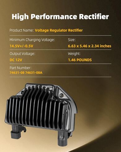 OCPTY Voltage Regulator Rectifier Fit for 74631-08 74631-08A 2008-2014 Dyna in Saudi Arabia