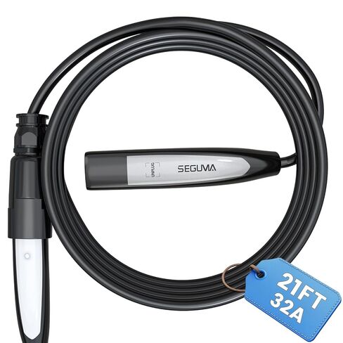 32A EV Charger Extension Cord for Tesla Charger, 21ft EV Extension Cable for Level 1/2 Tesla Home Chargers/Tesla Wall connectors, Max 240V 7.68kW NACS Extension Cable for Tesla Y/X/3/S/Cyber-truck in Kuwait