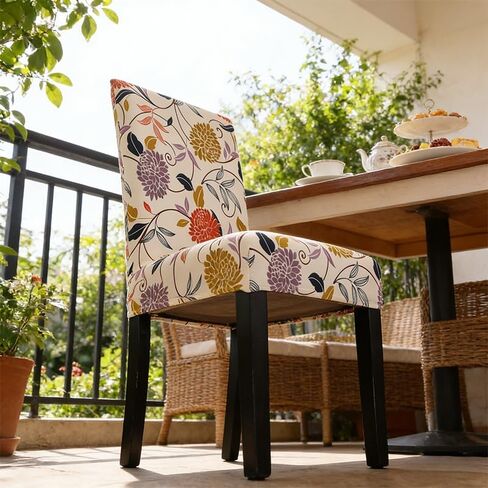 1x Chair Covers for Dining Chair, Stretch Parsons Chair Slipcovers Super Fit Spandex Removable Washable Kitchen Chair Protector Cover Removable Seat Protector for Home or Party in Saudi Arabia