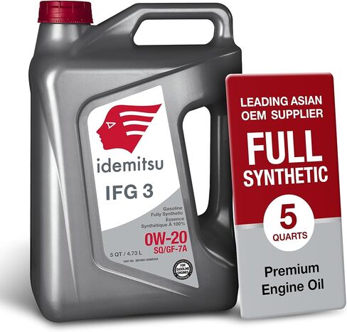 Idemitsu IFG3 0W-20 SP/GF-7A Full Synthetic Motor Oil – 5 Quart, Case of 4 | Engineered for Maximum Fuel Efficiency and Engine Protection in Kuwait
